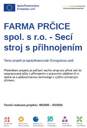 EU Dotace - seci stroj